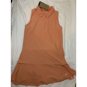 Nike Dri-Fit Victory Women's Size S- Sleeveless‎ Golf Polo -Apricot Agate